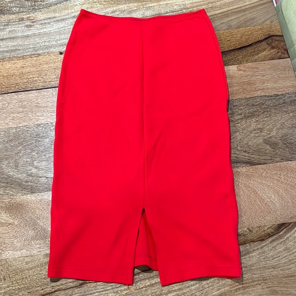 American apparel Red cotton pencil skirt, size medium - Picture 1 of 2